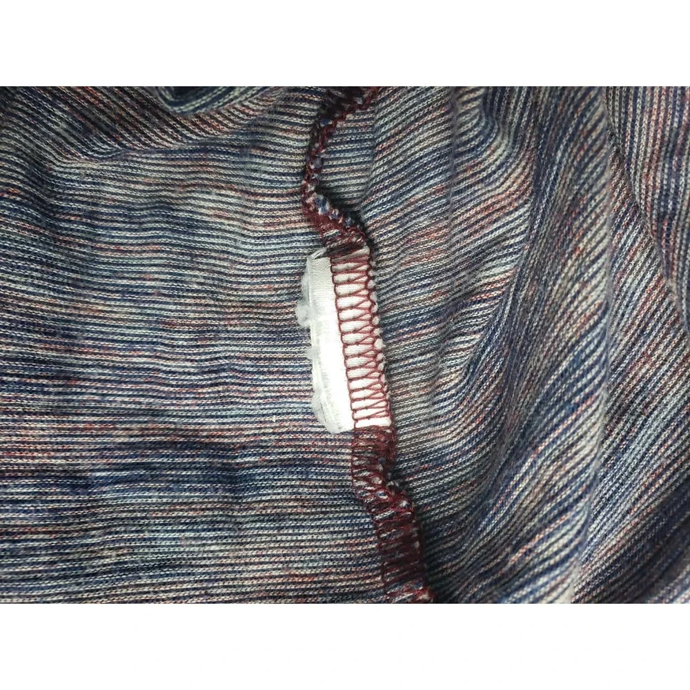 Banana Republic Vintage Tee Mens Medium Long Sleeve Burgundy‎ Space Dye Shirt